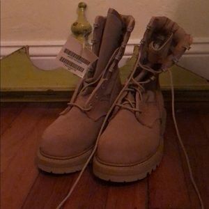 Steel Toe Tan Boots